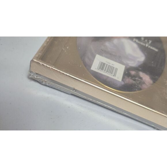 Vintage Intercraft Shadowbox Picture Frame-5x7" Oval Metal Tabletop & Wall NEW - Picture 8 of 11